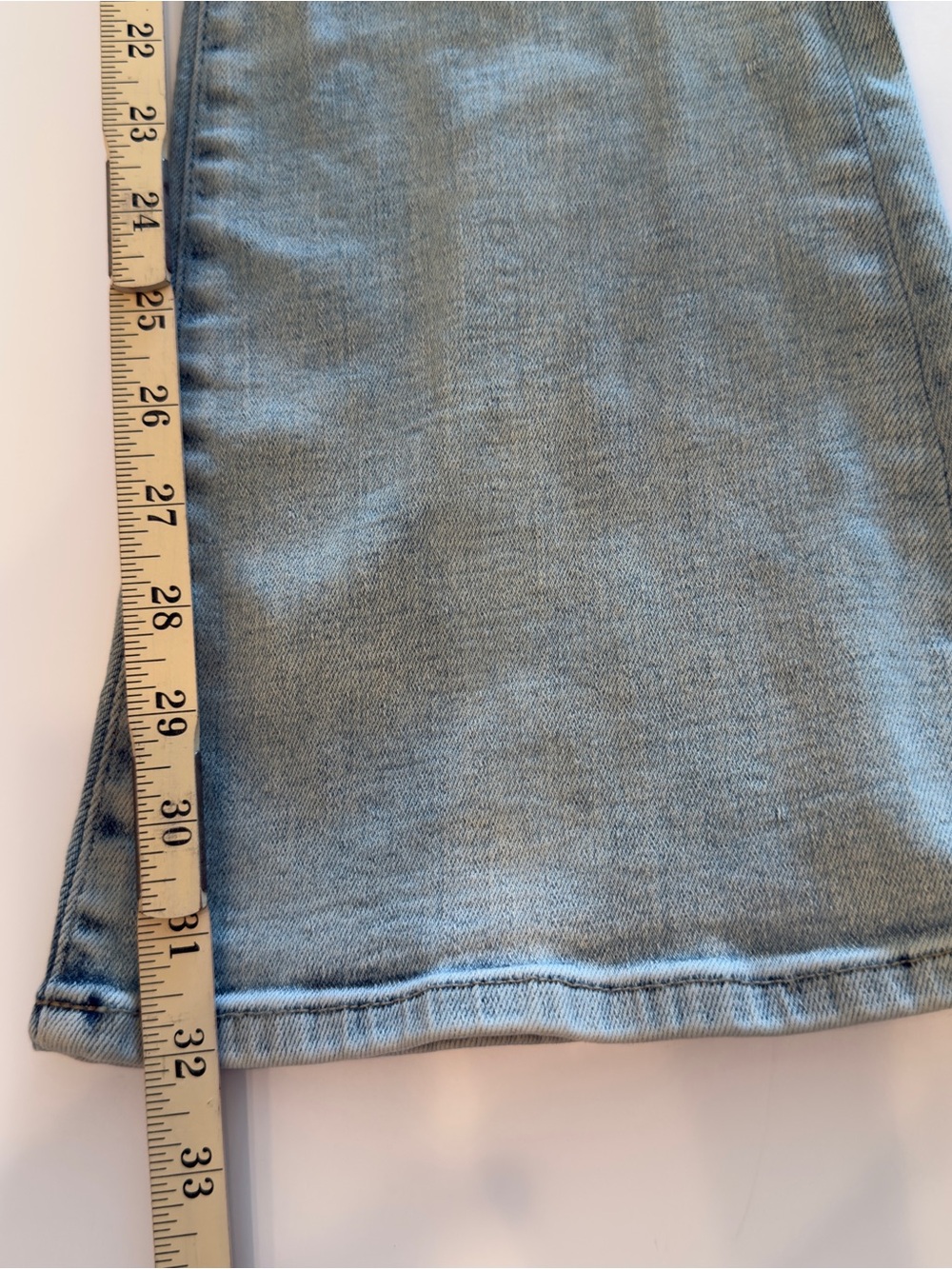 Veronica Beard Beverly Skinny-Flare Jean Light Blue Wash Boot-Cut Size 28 - Picture 14 of 16